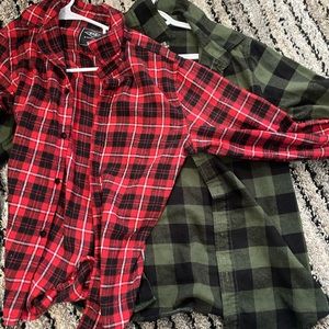 two flannels (bundle) boys 14-16